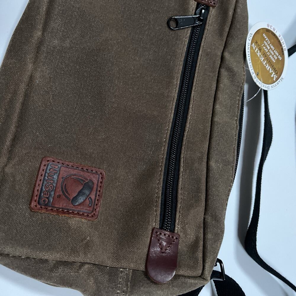 Nutsac Nut Sac Martexin Original Waxed Canvas Bag with Attachable Strap - Picture 3 of 8